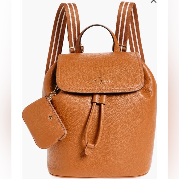 kate spade Handbags - Kate Spade Pebbled Leather Flip Backpack with Coin Purse